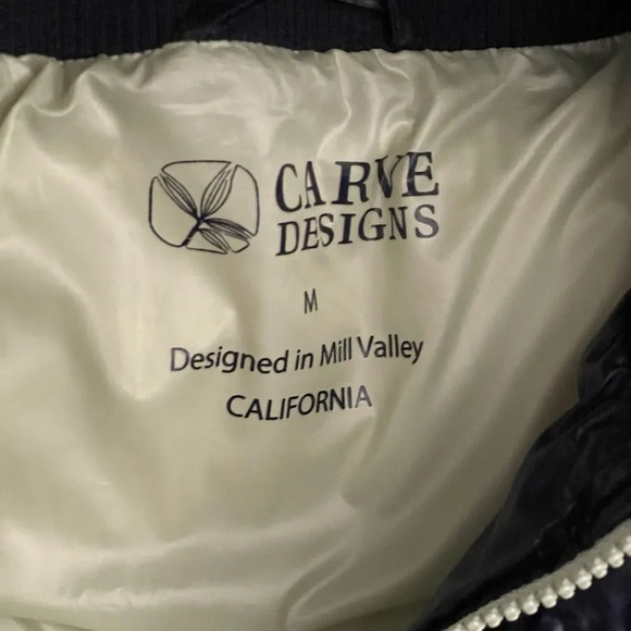 Carve Designs Puffer Vest 750 Goose Down Womens Size XL Packable Gorpcore * - Picture 9 of 10